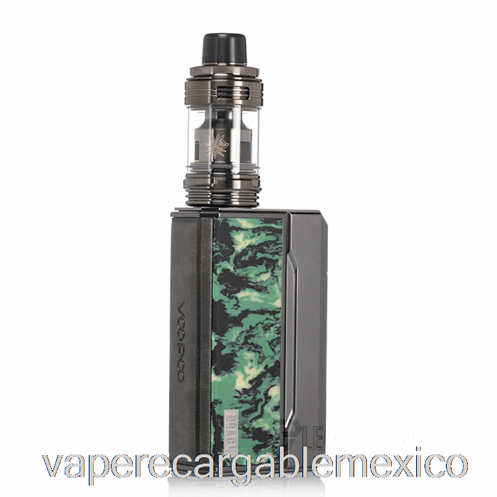 Vape Recargable Voopoo Drag 4 177w Kit De Inicio Gun Metal + Verde Bosque